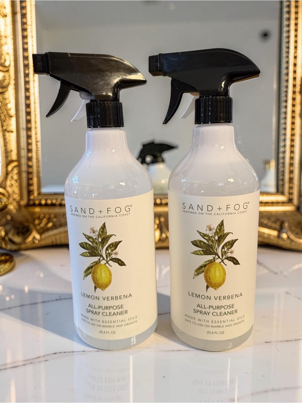 Sand + Fog NWT Qty 2 Lemon Verbena All-Purpose Spray Cleaner 24.5 Oz Each